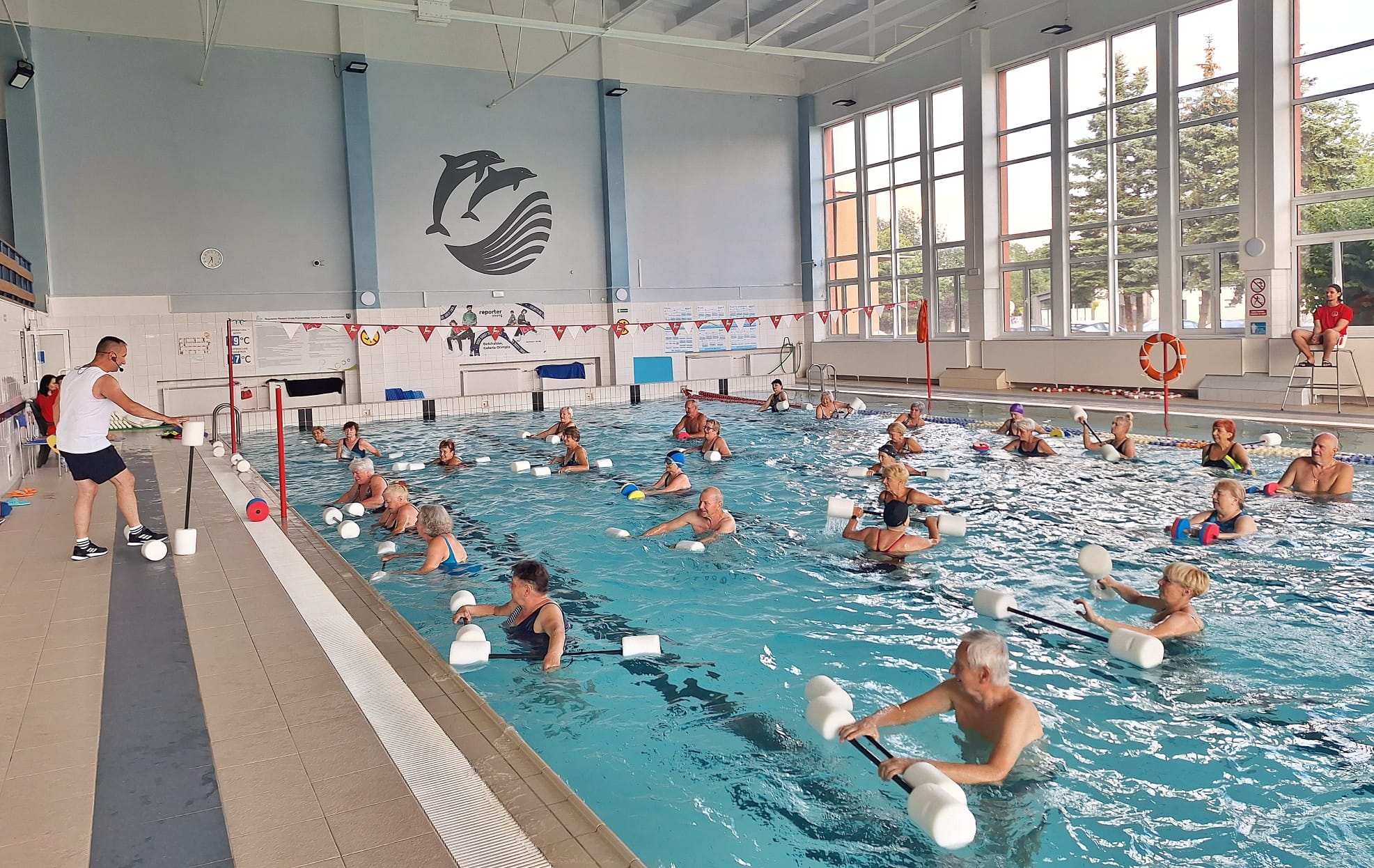 Zdjęcie z zajęć aqua aerobicu